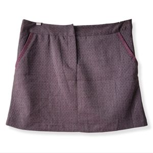BUFFALO David Bitton USA Made Brown and Pink Tweed Mini Skirt Size S